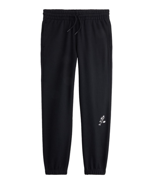 NEW BALANCE（ニューバランス）の「大谷翔平キッズオールウェイズオンロゴフレンチテリーパンツ（スウェットパンツ・キッズ・ネイビー/アイボリー/ブラック・120/130/150/160）」の2枚目の写真