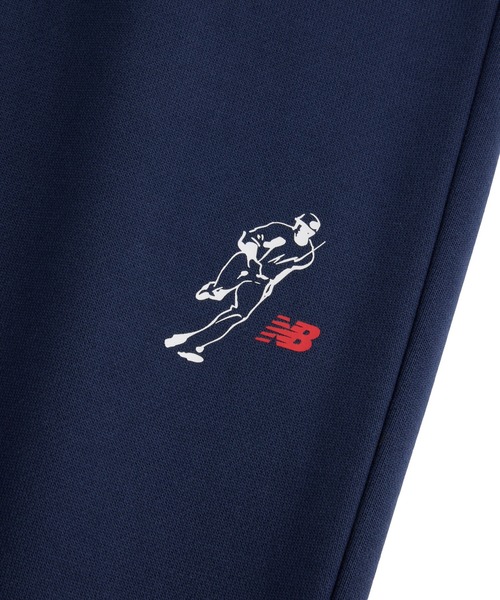 NEW BALANCE（ニューバランス）の「大谷翔平キッズオールウェイズオンロゴフレンチテリーパンツ（スウェットパンツ・キッズ・ネイビー/アイボリー/ブラック・120/130/150/160）」の9枚目の写真
