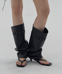 DEARSTALKER（ディアストーカー）の「NUVE EYELET BOOTS WARMER - BLACK（レッグウォーマー）」