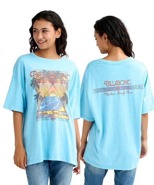 BILLABONG（ビラボン）の「BILLABONG ウィメンズ GRAPHIC PRINT LOOSE  Tシャツ 【2026年春夏モデル】（Tシャツ/カットソー・レディース・ホワイト/ライトブルー/オフホワイト/アイボリー・MEDIUM）」の4枚目の写真