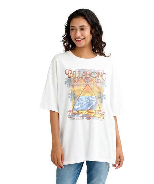BILLABONG(ビラボン)の「BILLABONG ウィメンズ GRAPHIC PRINT LOOSE Tシャツ 【2026年春夏モデル】(Tシャツ/カットソー・レディース・ホワイト/ライトブルー/オフホワイト/アイボリー・MEDIUM)」の15枚目の写真