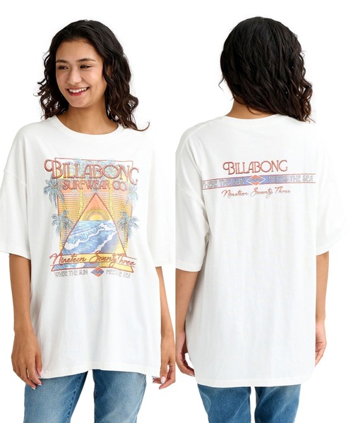 BILLABONG(ビラボン)の「BILLABONG ウィメンズ GRAPHIC PRINT LOOSE Tシャツ 【2026年春夏モデル】(Tシャツ/カットソー・レディース・ホワイト/ライトブルー/オフホワイト/アイボリー・MEDIUM)」の20枚目の写真