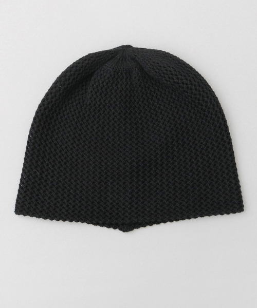 A.M.S.（エーエムエス）の「2ロール オーガニックコットン ロール メッシュニットキャップ（ニットキャップ/ビーニー・メンズ・グレイッシュベージュ/ブラック・FREE）」の3枚目の写真