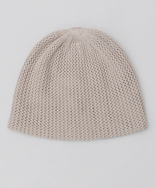 A.M.S.（エーエムエス）の「2ロール オーガニックコットン ロール メッシュニットキャップ（ニットキャップ/ビーニー・メンズ・グレイッシュベージュ/ブラック・FREE）」の4枚目の写真