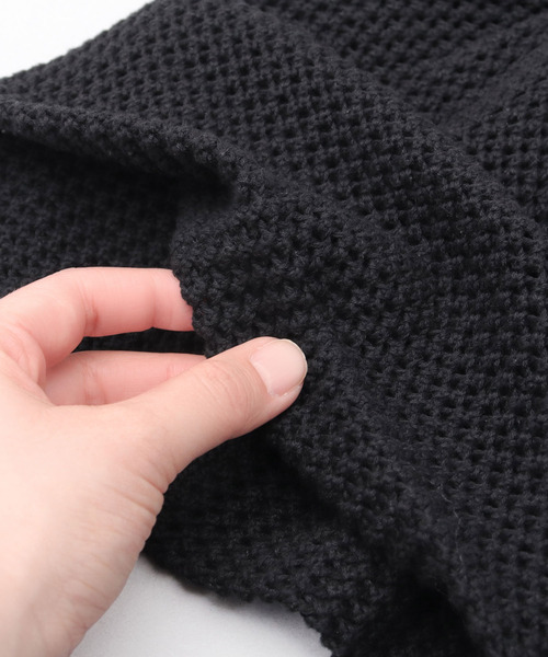 A.M.S.（エーエムエス）の「2ロール オーガニックコットン ロール メッシュニットキャップ（ニットキャップ/ビーニー・メンズ・グレイッシュベージュ/ブラック・FREE）」の11枚目の写真