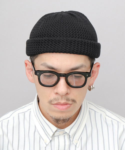 A.M.S.（エーエムエス）の「2ロール オーガニックコットン ロール メッシュニットキャップ（ニットキャップ/ビーニー・メンズ・グレイッシュベージュ/ブラック・FREE）」の13枚目の写真