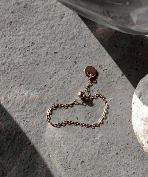 norme(ノーム)の「【SILVER925】ノーム タグ チェーン リング (ラウンド タイプ) / norme tag chain ring (Round type)(リング・レディース・ゴールド・FREE)」の4枚目の写真