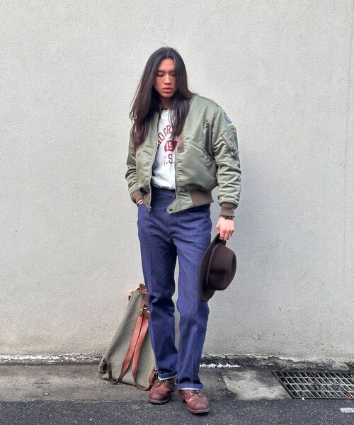 OUTSTANDING（アウトスタンディング）の「L-2B JACKET_OLIVE GREEN（ブルゾン・メンズ・その他・SMALL/MEDIUM/LARGE）」の16枚目の写真