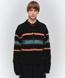 Jieda | STRIPED KNIT POLO(ニット/セーター)