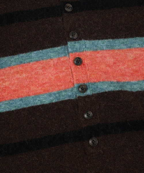 Jieda（ジエダ）の「STRIPED KNIT POLO（ニット/セーター・メンズ・エメラルド/ブラック/ブラウン・2/1）」の17枚目の写真