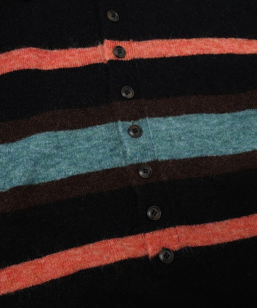 Jieda（ジエダ）の「STRIPED KNIT POLO（ニット/セーター・メンズ・エメラルド/ブラック/ブラウン・2/1）」の20枚目の写真