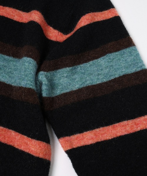 Jieda（ジエダ）の「STRIPED KNIT POLO（ニット/セーター・メンズ・エメラルド/ブラック/ブラウン・2/1）」の21枚目の写真