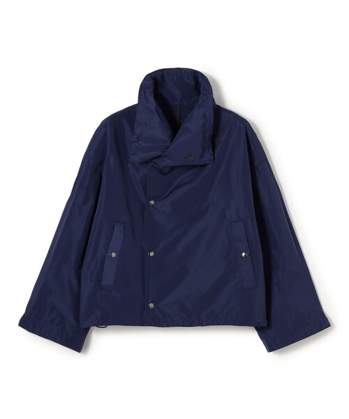 GALERIE VIE（ギャルリー ヴィー）の「メモリータフタ ハイネックショートブルゾン（ブルゾン・レディース・ライトベージュ/ネイビー/ダークブルー・FREE）」の3枚目の写真