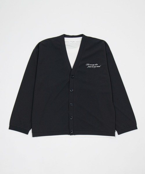 BROWNY(ブラウニー)の「BROWNY/【26年春夏新作】アンサンブルカーディガン(LS)(カーディガン/ボレロ・メンズ・サックスブルー/チャコール・MEDIUM/LARGE)」の10枚目の写真