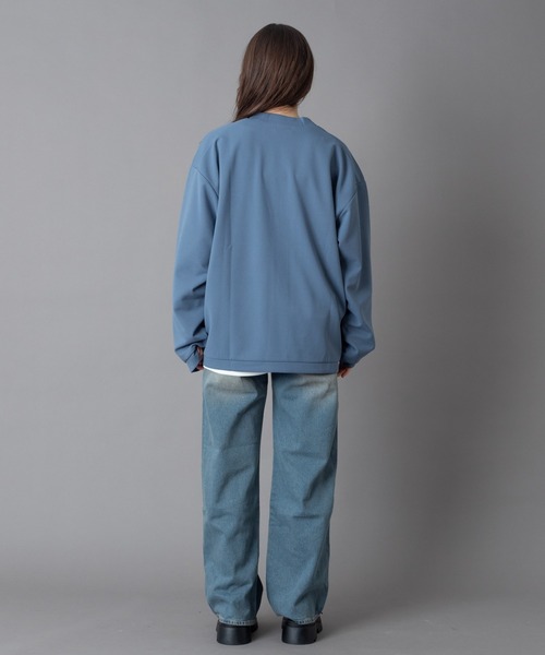 BROWNY（ブラウニー）の「BROWNY/【26年春夏新作】アンサンブルカーディガン(LS)（カーディガン/ボレロ・メンズ・サックスブルー/チャコール・MEDIUM/LARGE）」の8枚目の写真