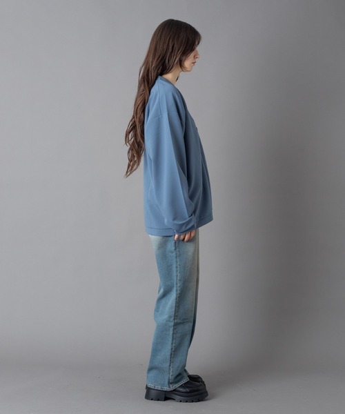 BROWNY（ブラウニー）の「BROWNY/【26年春夏新作】アンサンブルカーディガン(LS)（カーディガン/ボレロ・メンズ・サックスブルー/チャコール・MEDIUM/LARGE）」の9枚目の写真