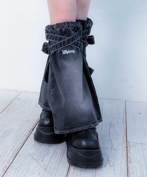 Whinny（ホワイニー）の「Whinny/【2026春新作♪】さわやかフレッシュカビャッ☆（レッグウォーマー・レディース・ブラック/ホワイト/サックスブルー・FREE）」の11枚目の写真