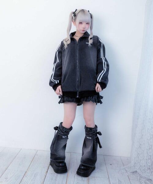 Whinny（ホワイニー）の「Whinny/【2026春新作♪】さわやかフレッシュカビャッ☆（レッグウォーマー・レディース・ブラック/ホワイト/サックスブルー・FREE）」の14枚目の写真