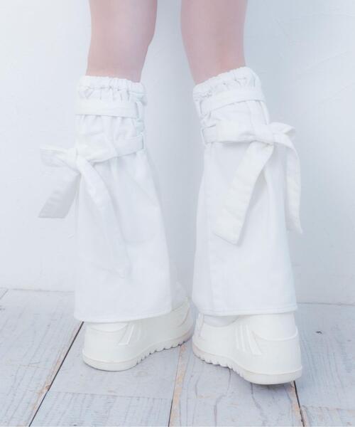 Whinny（ホワイニー）の「Whinny/【2026春新作♪】さわやかフレッシュカビャッ☆（レッグウォーマー・レディース・ブラック/ホワイト/サックスブルー・FREE）」の7枚目の写真