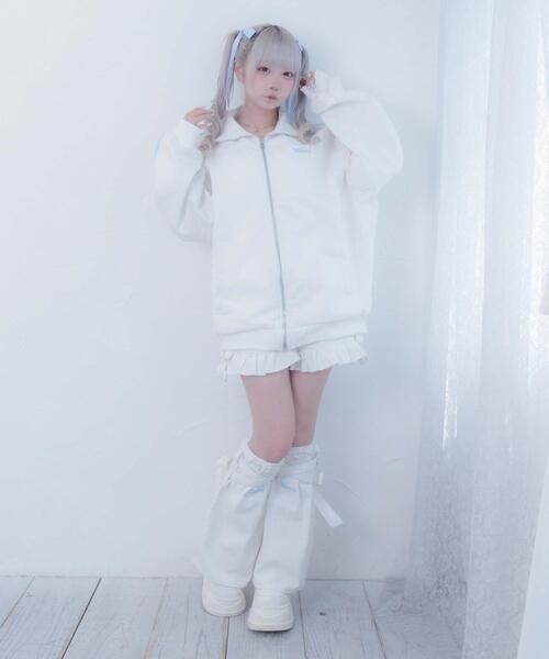 Whinny（ホワイニー）の「Whinny/【2026春新作♪】さわやかフレッシュカビャッ☆（レッグウォーマー・レディース・ブラック/ホワイト/サックスブルー・FREE）」の10枚目の写真