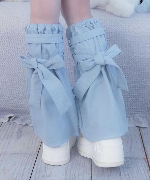 Whinny（ホワイニー）の「Whinny/【2026春新作♪】さわやかフレッシュカビャッ☆（レッグウォーマー・レディース・ブラック/ホワイト/サックスブルー・FREE）」の16枚目の写真