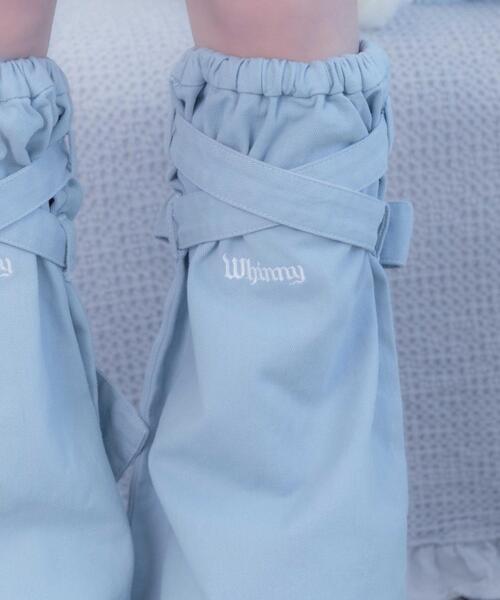 Whinny（ホワイニー）の「Whinny/【2026春新作♪】さわやかフレッシュカビャッ☆（レッグウォーマー・レディース・ブラック/ホワイト/サックスブルー・FREE）」の17枚目の写真