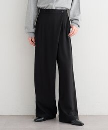 Kastane | 【一部店舗限定/セットアップ対応/S.Mサイズ展開】B シャンブレーラップスラックス(スラックス)