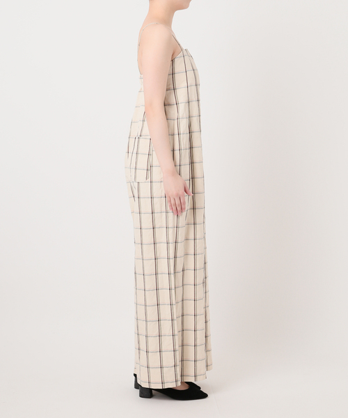 IENA LA BOUCLE（イエナラブークル）の「IENA LA BOUCLE P/Lチェックベアオールインワン（サロペット/オーバーオール・レディース・ストーン・38/36）」の10枚目の写真