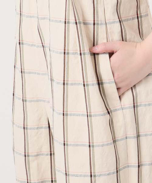 IENA LA BOUCLE（イエナラブークル）の「IENA LA BOUCLE P/Lチェックベアオールインワン（サロペット/オーバーオール・レディース・ストーン・38/36）」の12枚目の写真