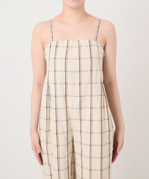 IENA LA BOUCLE（イエナラブークル）の「IENA LA BOUCLE P/Lチェックベアオールインワン（サロペット/オーバーオール・レディース・ストーン・38/36）」の14枚目の写真