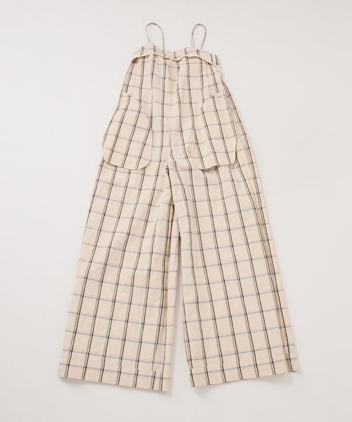 IENA LA BOUCLE（イエナラブークル）の「IENA LA BOUCLE P/Lチェックベアオールインワン（サロペット/オーバーオール・レディース・ストーン・38/36）」の18枚目の写真