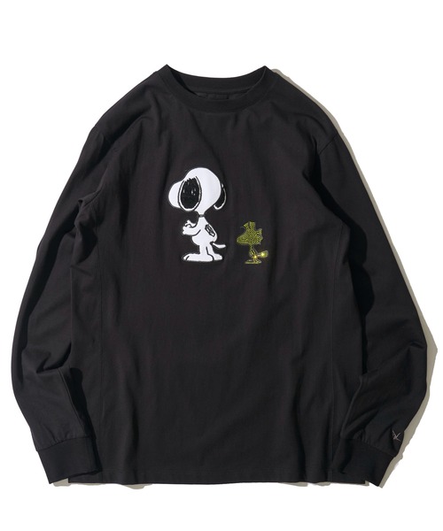 TETE HOMME(テットオム)の「【1PIU1UGUALE3 RELAX】スヌーピーコラボT(Tシャツ/カットソー・レディース・ブラック/ホワイト・LARGE/X-LARGE/MEDIUM)」の2枚目の写真