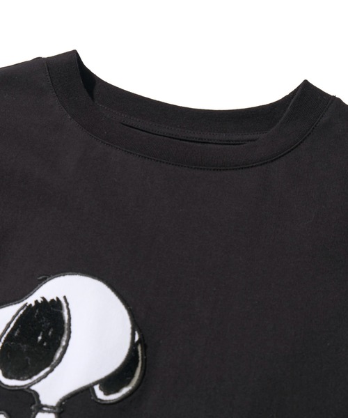 TETE HOMME(テットオム)の「【1PIU1UGUALE3 RELAX】スヌーピーコラボT(Tシャツ/カットソー・レディース・ブラック/ホワイト・LARGE/X-LARGE/MEDIUM)」の7枚目の写真