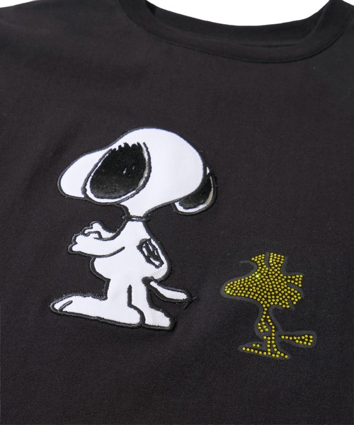 TETE HOMME(テットオム)の「【1PIU1UGUALE3 RELAX】スヌーピーコラボT(Tシャツ/カットソー・レディース・ブラック/ホワイト・LARGE/X-LARGE/MEDIUM)」の8枚目の写真