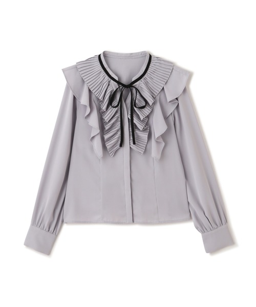 JILL by JILL STUART（ジルバイジルスチュアート）の「プリーツフリルリボンタイブラウス（シャツ/ブラウス・レディース・ブルー/ピンク/ホワイト・FREE）」の8枚目の写真