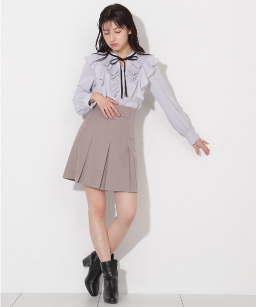 JILL by JILL STUART（ジルバイジルスチュアート）の「プリーツフリルリボンタイブラウス（シャツ/ブラウス・レディース・ブルー/ピンク/ホワイト・FREE）」の22枚目の写真