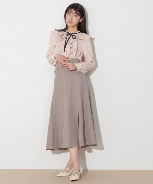 JILL by JILL STUART（ジルバイジルスチュアート）の「プリーツフリルリボンタイブラウス（シャツ/ブラウス・レディース・ブルー/ピンク/ホワイト・FREE）」の14枚目の写真
