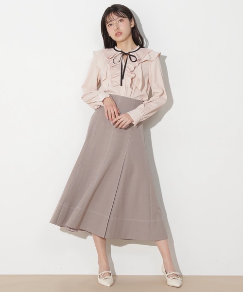 JILL by JILL STUART（ジルバイジルスチュアート）の「プリーツフリルリボンタイブラウス（シャツ/ブラウス・レディース・ブルー/ピンク/ホワイト・FREE）」の15枚目の写真