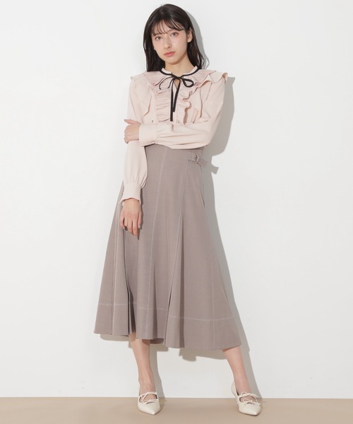 JILL by JILL STUART（ジルバイジルスチュアート）の「プリーツフリルリボンタイブラウス（シャツ/ブラウス・レディース・ブルー/ピンク/ホワイト・FREE）」の17枚目の写真