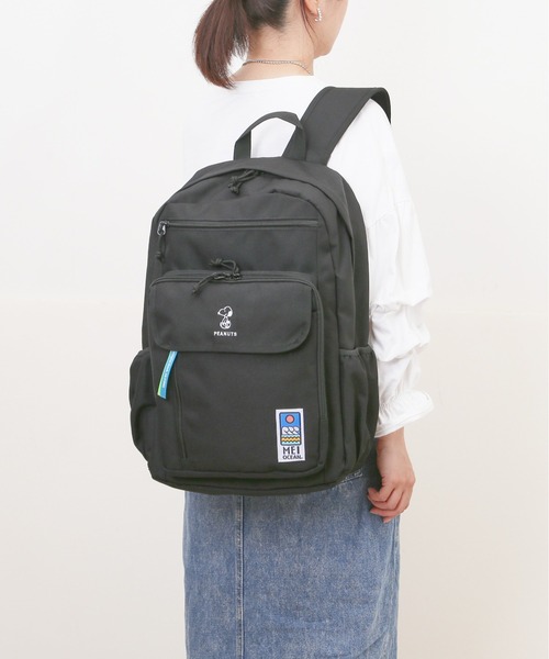 BACKYARD FAMILY(バックヤードファミリー)の「MEI OCEAN バックパック(バックパック/リュック・レディース・ブラック/ブラック×レッド/ブラック×ブルー/ブラック×ブラック・FREE)」の2枚目の写真