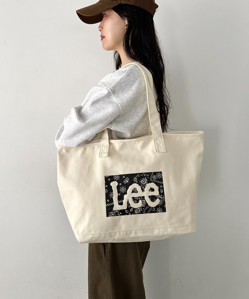 セール】Lee/バンダナ柄 ロゴプリント トートバッグ/A4対応/キャンバス