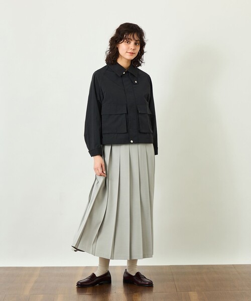 MACKINTOSH PHILOSOPHY(マッキントッシュ フィロソフィー)の「GREY LABEL【SOMERFORD SHORT(サマーフォード ショート)】ライトタフタ製(ブルゾン・レディース・ブラック/ベージュ系その他4・2/4/6)」の11枚目の写真