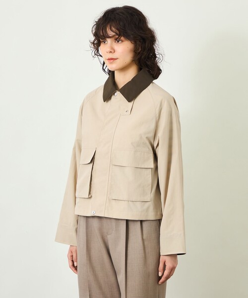 MACKINTOSH PHILOSOPHY(マッキントッシュ フィロソフィー)の「GREY LABEL【SOMERFORD SHORT(サマーフォード ショート)】ライトタフタ製(ブルゾン・レディース・ブラック/ベージュ系その他4・2/4/6)」の14枚目の写真