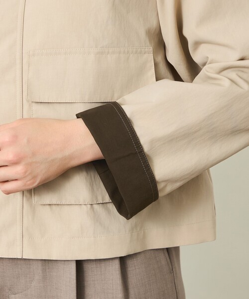 MACKINTOSH PHILOSOPHY(マッキントッシュ フィロソフィー)の「GREY LABEL【SOMERFORD SHORT(サマーフォード ショート)】ライトタフタ製(ブルゾン・レディース・ブラック/ベージュ系その他4・2/4/6)」の6枚目の写真