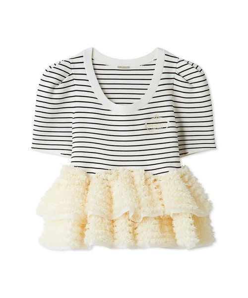 SNIDEL（スナイデル）の「【Chacott】コラボペプラムニットプルオーバー（ニット/セーター・レディース・その他/ネイビー/ホワイト・F）」の13枚目の写真