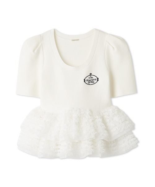 SNIDEL（スナイデル）の「【Chacott】コラボペプラムニットプルオーバー（ニット/セーター・レディース・その他/ネイビー/ホワイト・F）」の17枚目の写真