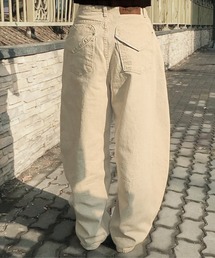 core core（コアコア）の「ハートバックポケットカラーデニムパンツ（デニムパンツ）」