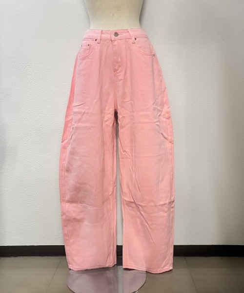 core core(コアコア)の「ハートバックポケットカラーデニムパンツ(デニムパンツ・レディース・ベージュ/ピンク・S/M/L)」の15枚目の写真