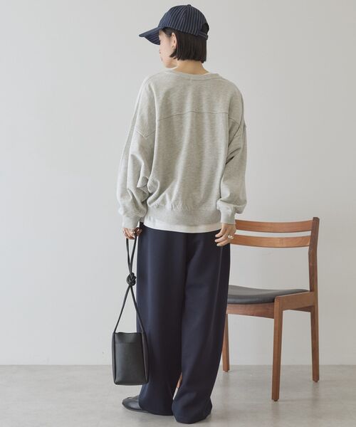 AMERICAN HOLIC（アメリカンホリック）の「カレッジロゴドルマンスウェット（スウェット・レディース・グレー系その他/アイボリー/チャコールグレー・M/L）」の10枚目の写真