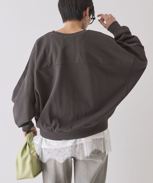 AMERICAN HOLIC（アメリカンホリック）の「カレッジロゴドルマンスウェット（スウェット・レディース・グレー系その他/アイボリー/チャコールグレー・M/L）」の14枚目の写真